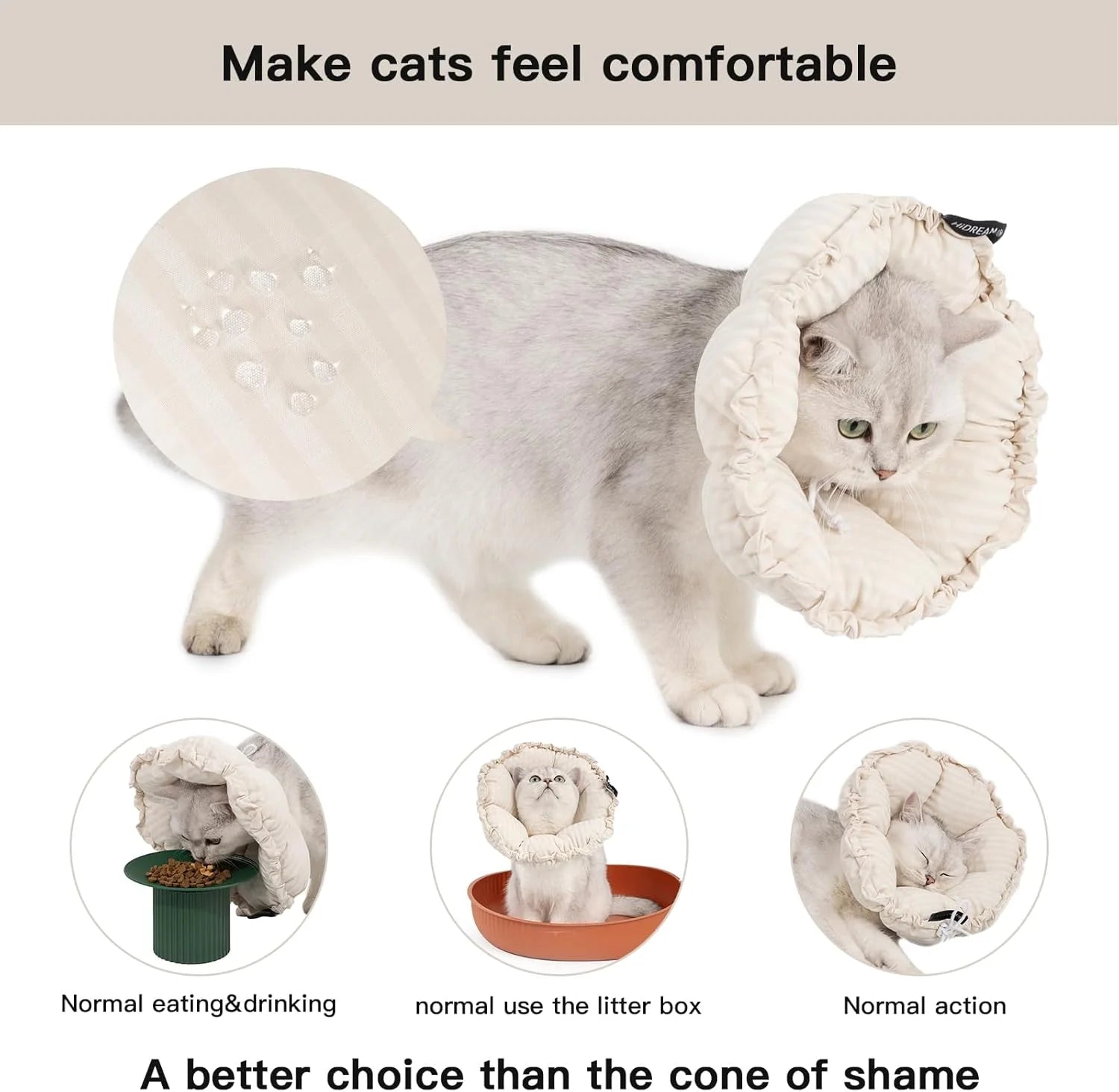 Hidream Soft Cat Cone Collar